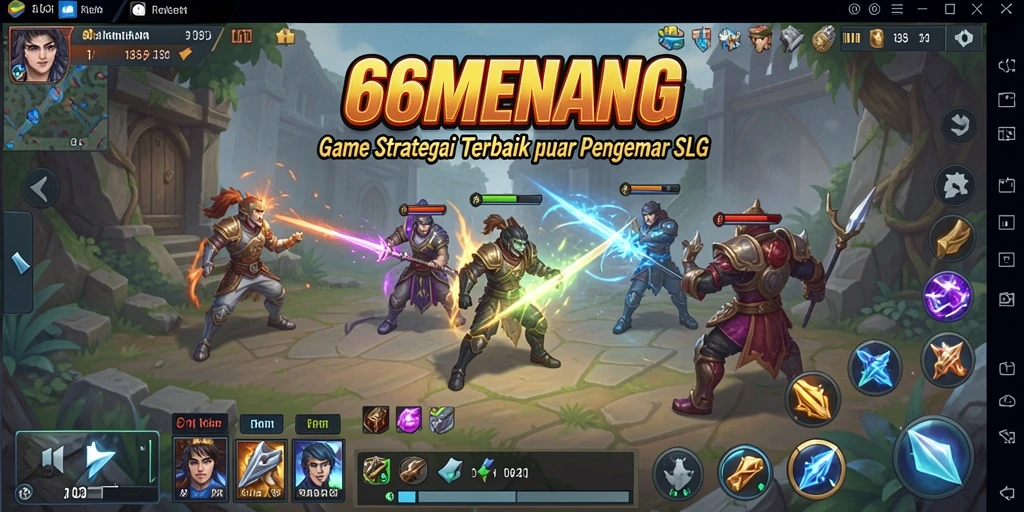 Tampilan menarik dari gameplay SLG 66MENANG.
