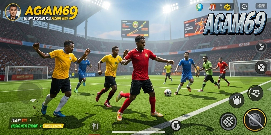 Tampilan gameplay AGAM69 yang seru dan dinamis saat bermain olahraga.