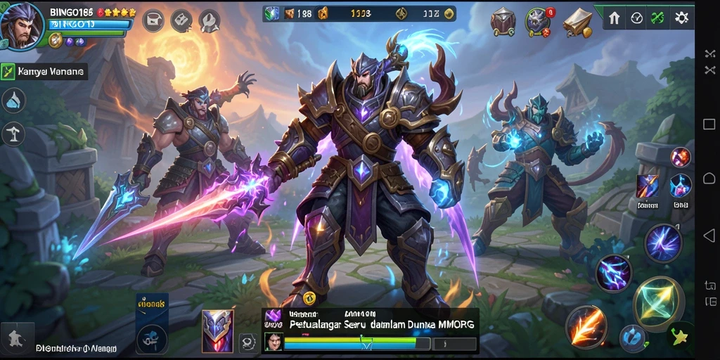 Screenshot BINGO188 menunjukkan aksi seru dalam gameplay MMORPG.