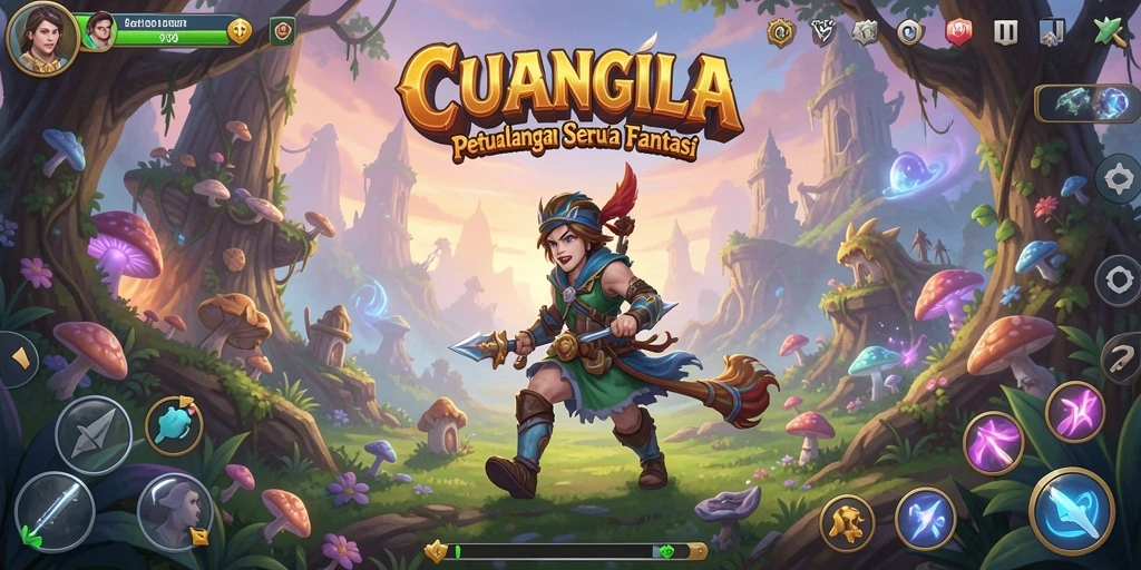 Screenshot utama CUANGILA menampilkan gameplay petualangan yang mendebarkan.