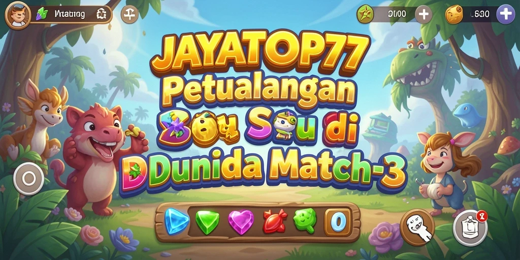 Tangkapan layar gameplay JAYATOP77 yang menunjukkan aksi seru Match-3.