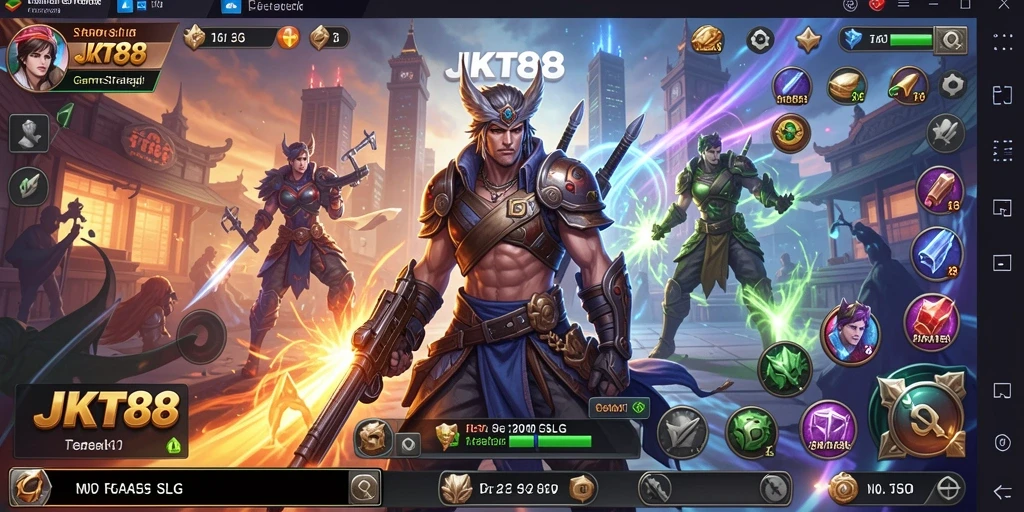 Tampilan gameplay JKT88 yang menarik dengan strategi dinamis.