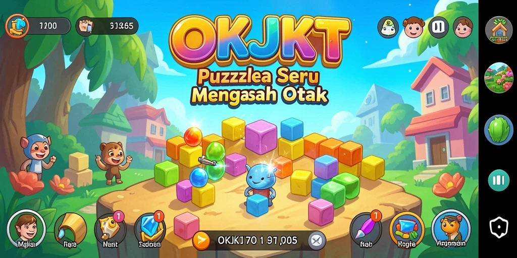 Tampilan gameplay seru dan menantang dari OKJKT