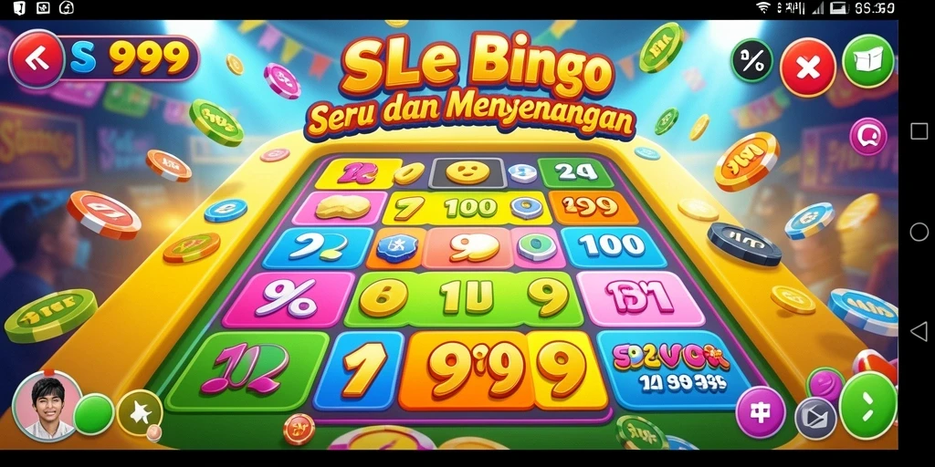 Gameplay SL999 yang seru dan penuh warna saat bermain Bingo.