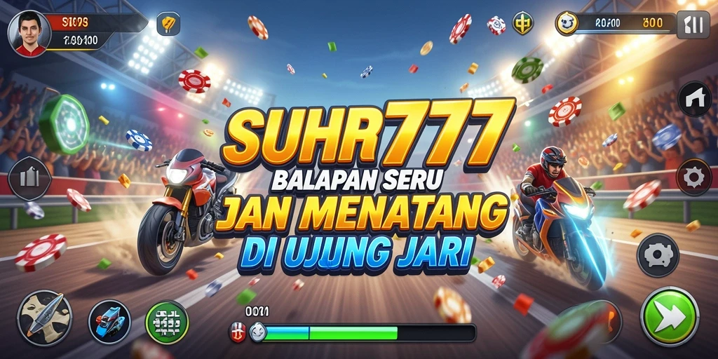 Tampilan menarik dari gameplay balapan di SUHU777.